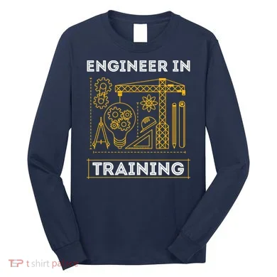 Engineer In Training Future Engineer Holding Engineering Long Sleeve Shirt