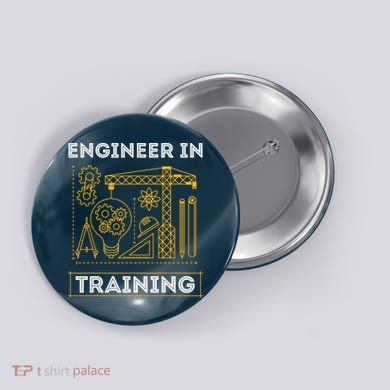 Engineer In Training Future Engineer Holding Engineering Button