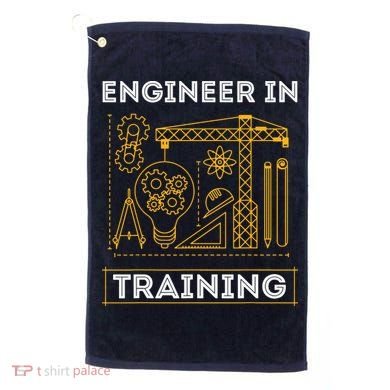 Engineer In Training Future Engineer Holding Engineering Golf Towel