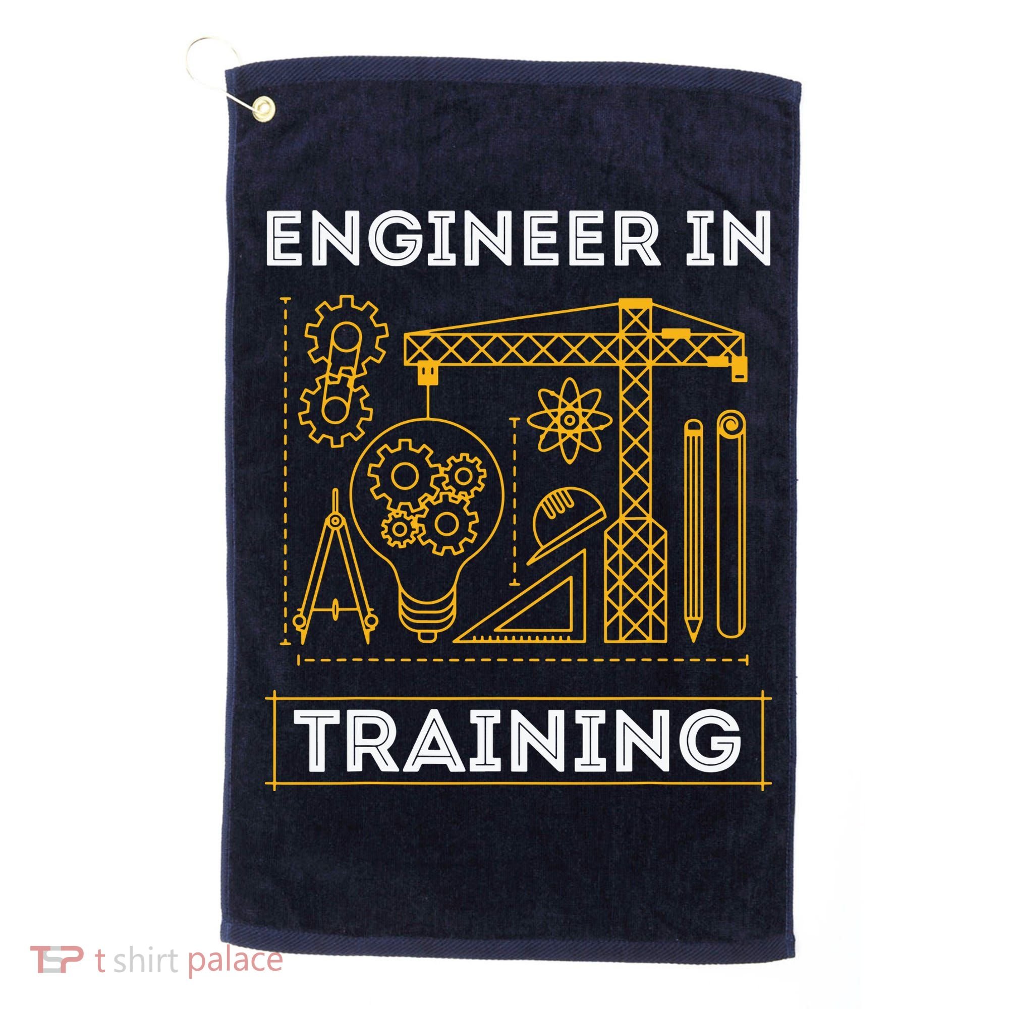 Engineer In Training Future Engineer Holding Engineering Golf Towel