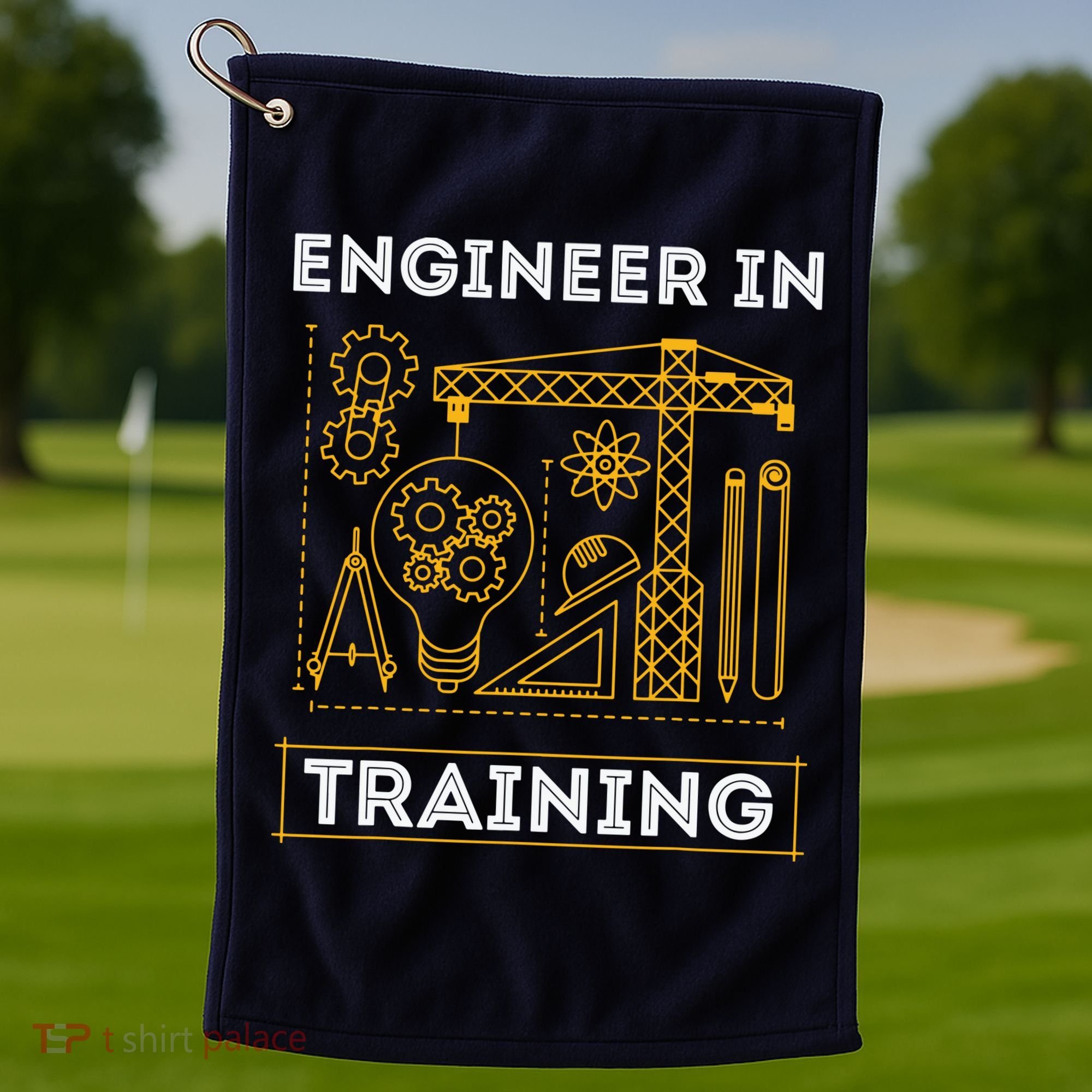 Engineer In Training Future Engineer Holding Engineering Golf Towel