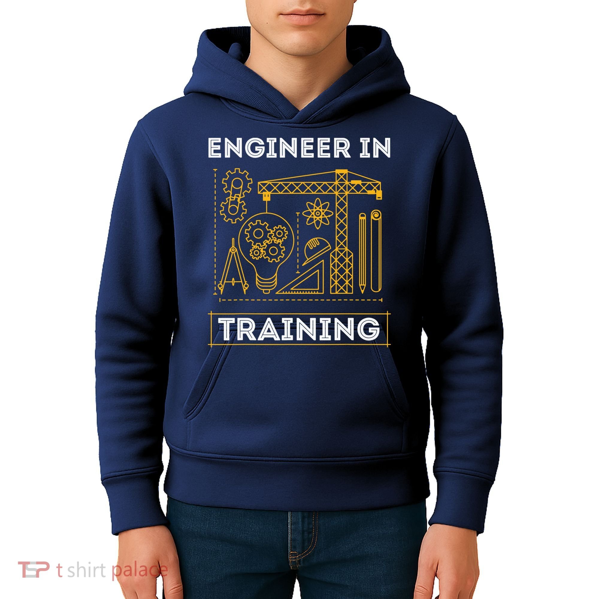 Engineer In Training Future Engineer Holding Engineering Kids Hoodie