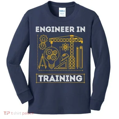 Engineer In Training Future Engineer Holding Engineering Kids Long Sleeve Shirt