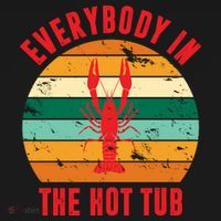 Everybody In The Hot Tub Funny Crawfish Mousepad thumb 1
