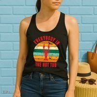 Everybody In The Hot Tub Funny Crawfish Women's Tank Top thumb 2