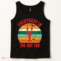 Everybody In The Hot Tub Funny Crawfish Tank Top thumb 2