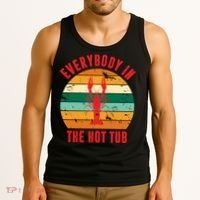 Everybody In The Hot Tub Funny Crawfish Tank Top thumb 3