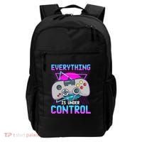 Everything Is Under Control Retro Computer Gamer Gift Backpack thumb 0