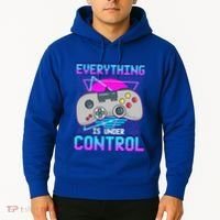 Everything Is Under Control Retro Computer Gamer Gift Hoodie thumb 2