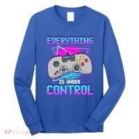Everything Is Under Control Retro Computer Gamer Gift Long Sleeve Shirt thumb 0