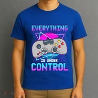Everything Is Under Control Retro Computer Gamer Gift T-Shirt thumb 3