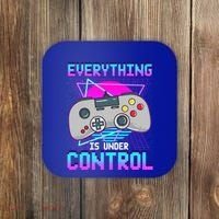 Everything Is Under Control Retro Computer Gamer Gift Coaster thumb 0