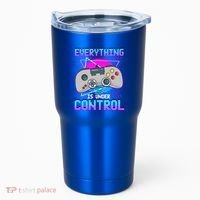 Everything Is Under Control Retro Computer Gamer Gift Tumbler thumb 0