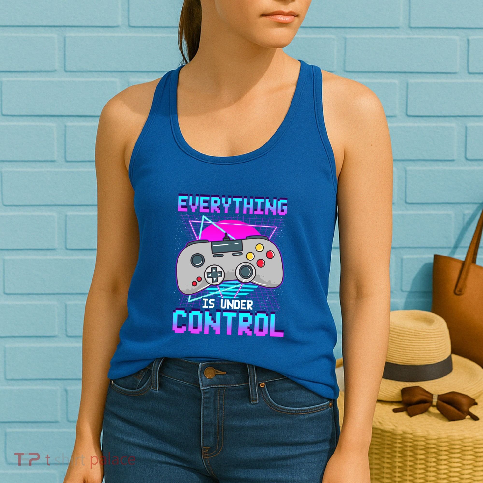 Everything Is Under Control Retro Computer Gamer Gift Women's Tank Top