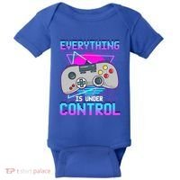 Everything Is Under Control Retro Computer Gamer Gift Baby Bodysuit thumb 0