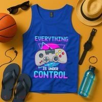 Everything Is Under Control Retro Computer Gamer Gift Tank Top thumb 4