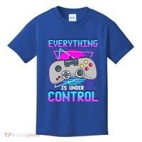 Everything Is Under Control Retro Computer Gamer Gift Kids T-Shirt thumb 0