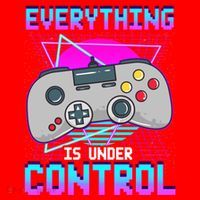 Everything Is Under Control Retro Computer Gamer Gift Santa Hat thumb 1