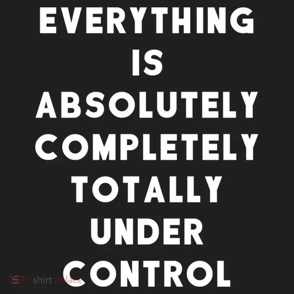 Everything Is Under Control Funny Sayings Tumbler