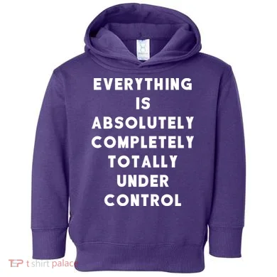 Everything Is Under Control Funny Sayings Toddler Hoodie