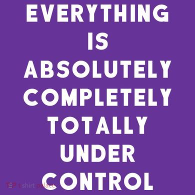 Everything Is Under Control Funny Sayings Women's Long Sleeve Shirt