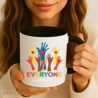 Everyone Is Welcome Here Idaho Teacher Coffee Mug thumb 3