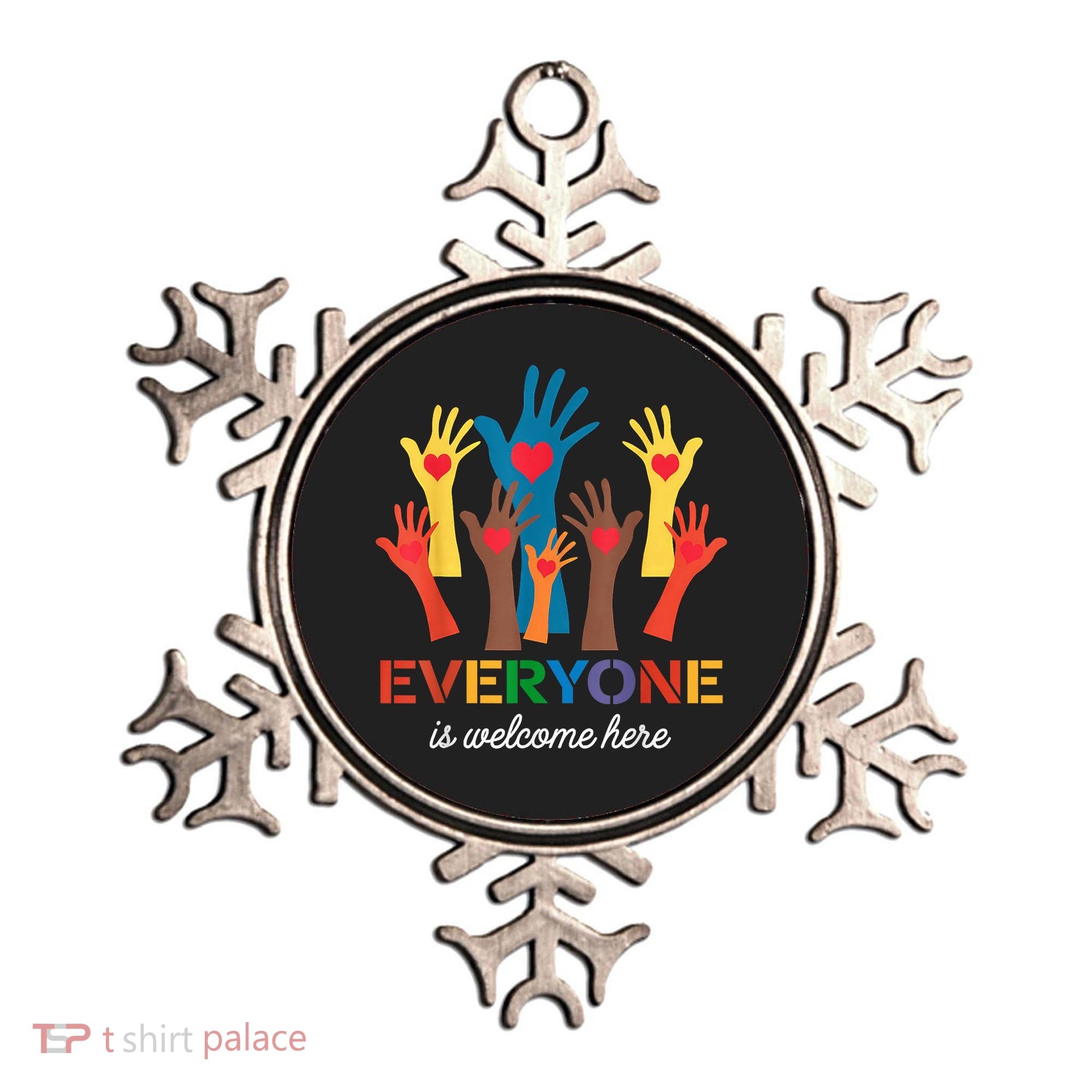 Everyone Is Welcome Here Idaho Teacher Ornament