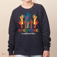 Everyone Is Welcome Here Idaho Teacher Women's Sweatshirt thumb 0