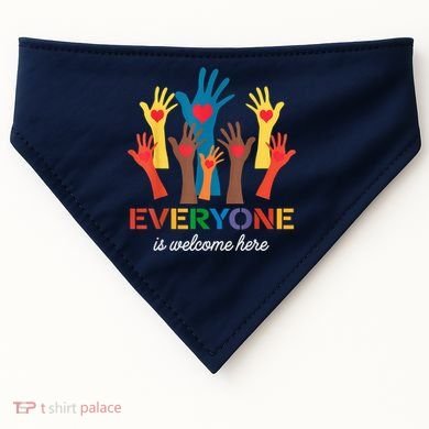 Everyone Is Welcome Here Idaho Teacher USA-Made Doggie Bandana