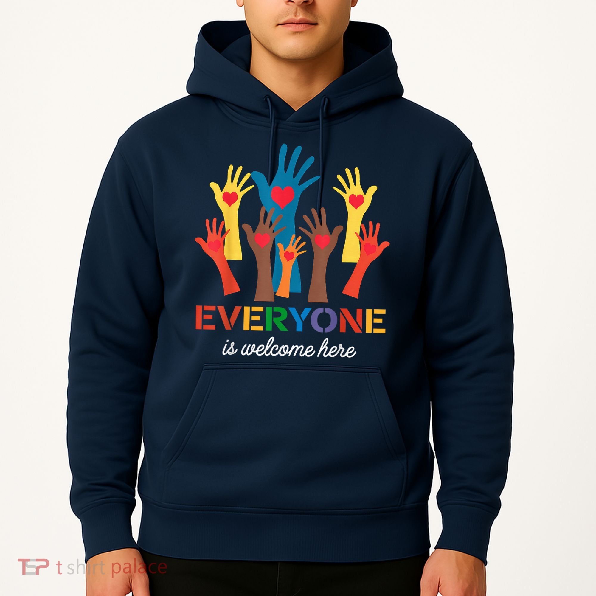 Everyone Is Welcome Here Idaho Teacher Hoodie