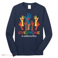 Everyone Is Welcome Here Idaho Teacher Long Sleeve Shirt thumb 0