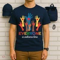 Everyone Is Welcome Here Idaho Teacher T-Shirt thumb 6