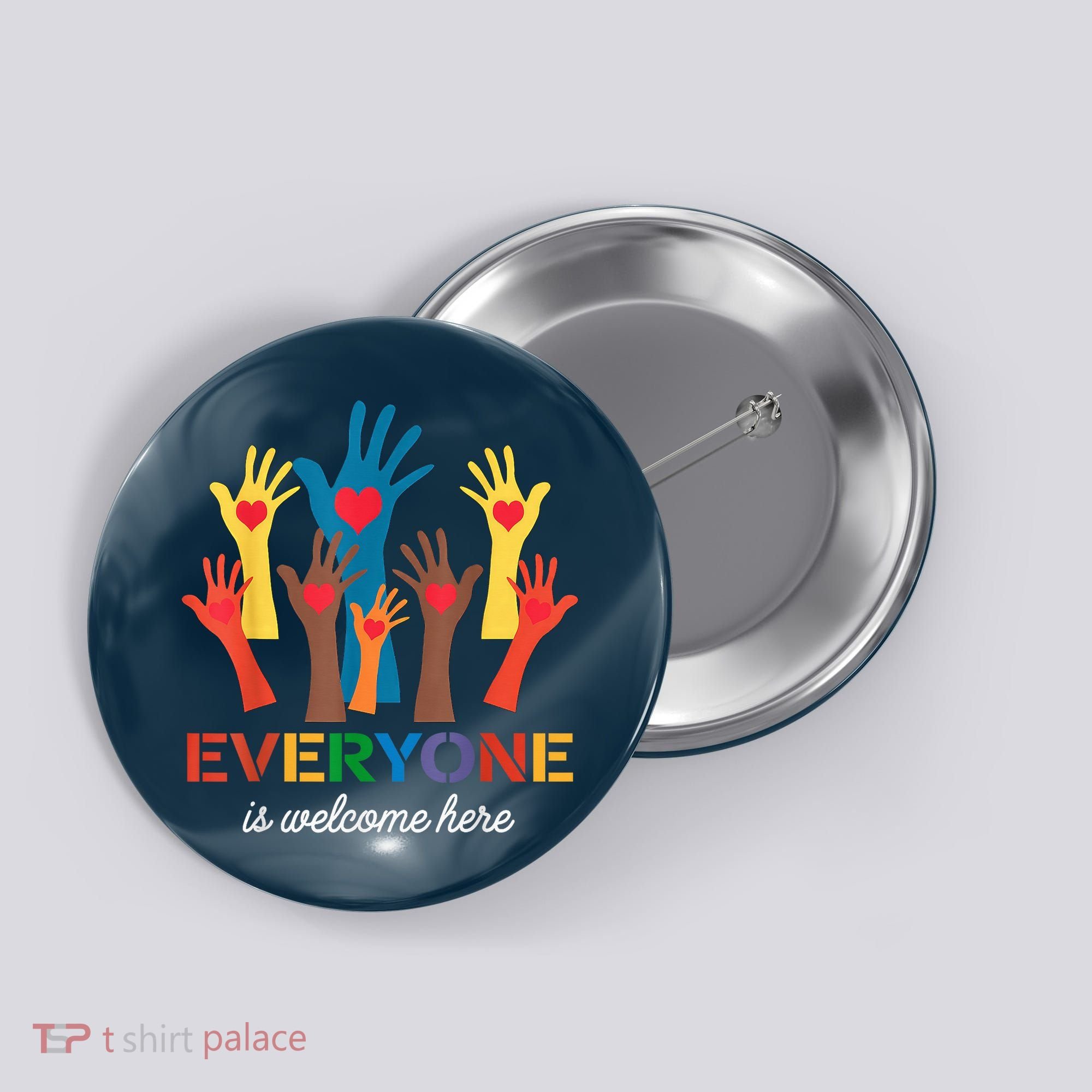Everyone Is Welcome Here Idaho Teacher Button