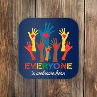 Everyone Is Welcome Here Idaho Teacher Coaster thumb 0