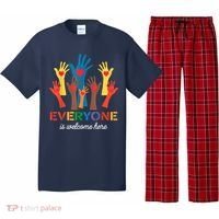Everyone Is Welcome Here Idaho Teacher Pajama Set thumb 0