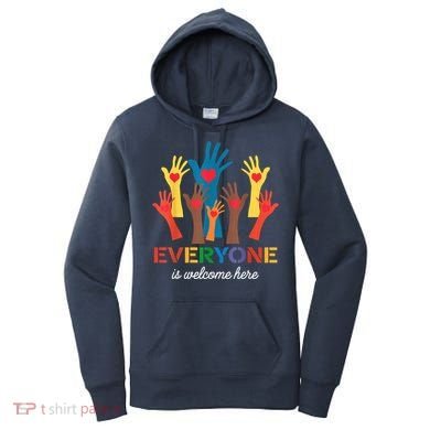 Everyone Is Welcome Here Idaho Teacher Women's Hoodie
