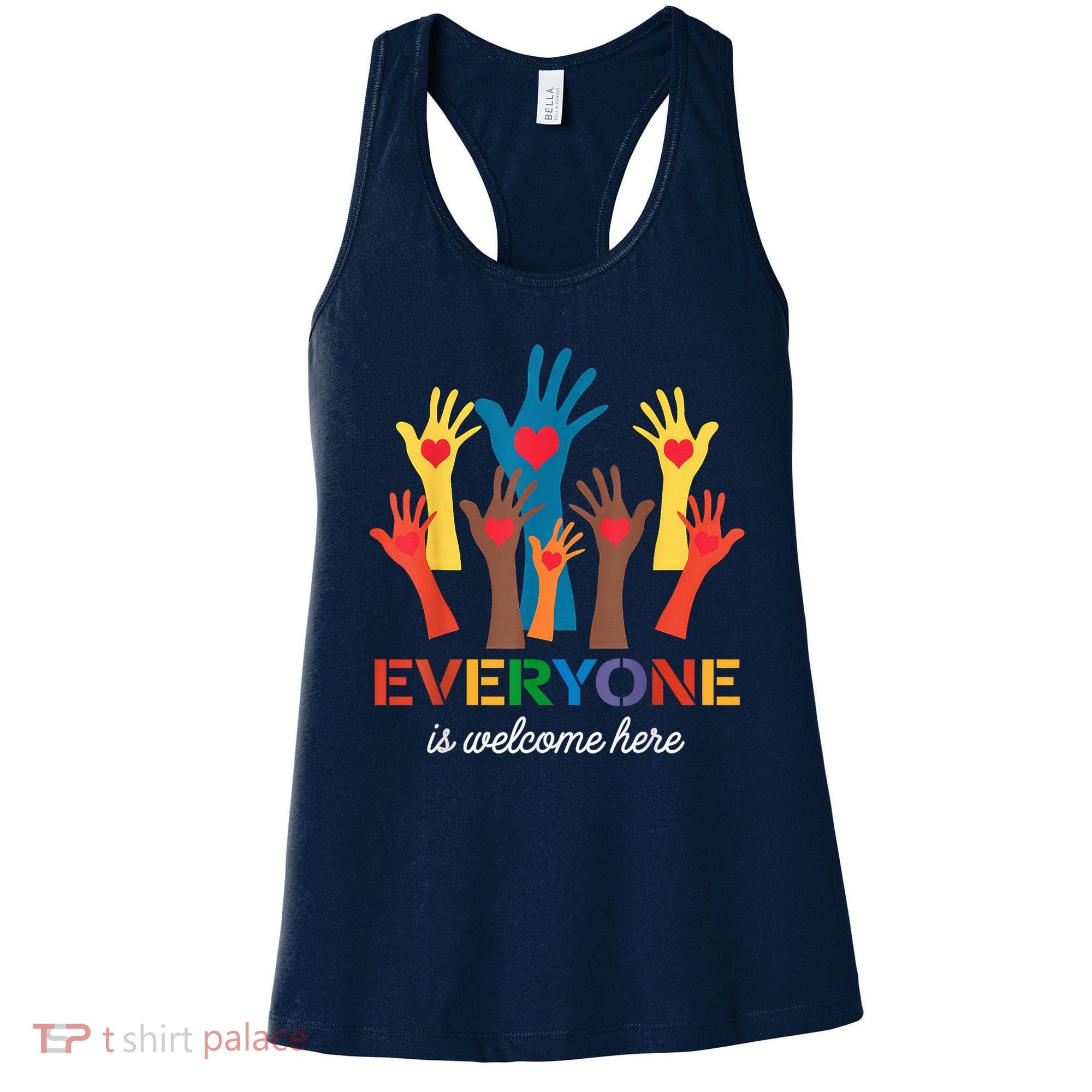 Everyone Is Welcome Here Idaho Teacher Women's Tank Top