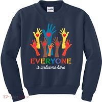 Everyone Is Welcome Here Idaho Teacher Kids Sweatshirt thumb 0