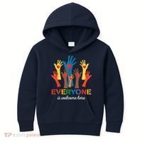 Everyone Is Welcome Here Idaho Teacher Kids Hoodie thumb 0