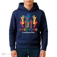 Everyone Is Welcome Here Idaho Teacher Kids Hoodie thumb 4