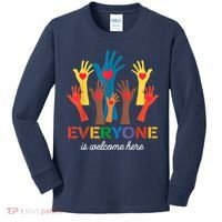 Everyone Is Welcome Here Idaho Teacher Kids Long Sleeve Shirt thumb 0