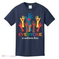 Everyone Is Welcome Here Idaho Teacher Kids T-Shirt thumb 0