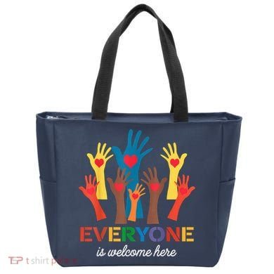 Everyone Is Welcome Here Idaho Teacher Tote Bag