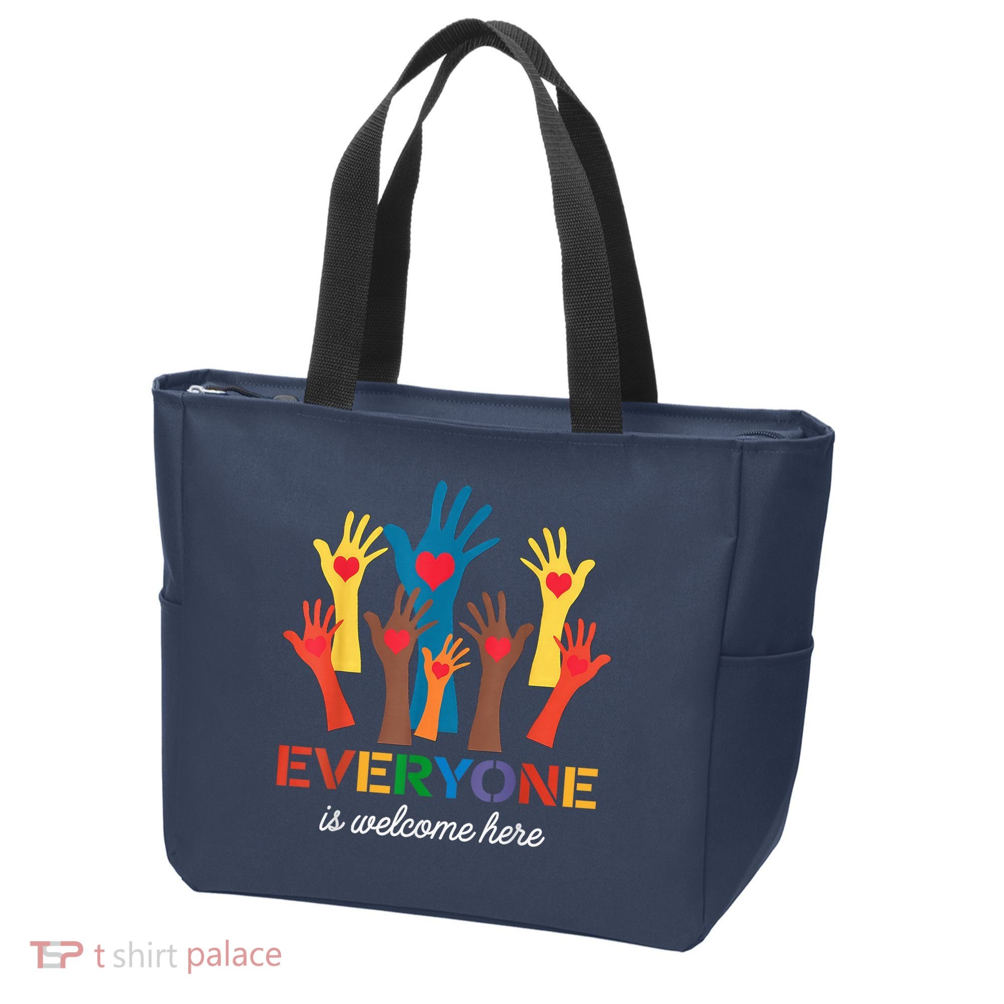 Everyone Is Welcome Here Idaho Teacher Tote Bag