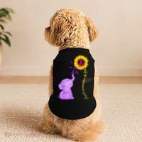 Elephant I Will Remember For You Sunflower Alzheimer Doggie Tank thumb 2