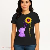 Elephant I Will Remember For You Sunflower Alzheimer Women's T-Shirt thumb 4