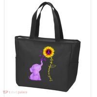 Elephant I Will Remember For You Sunflower Alzheimer Tote Bag thumb 3