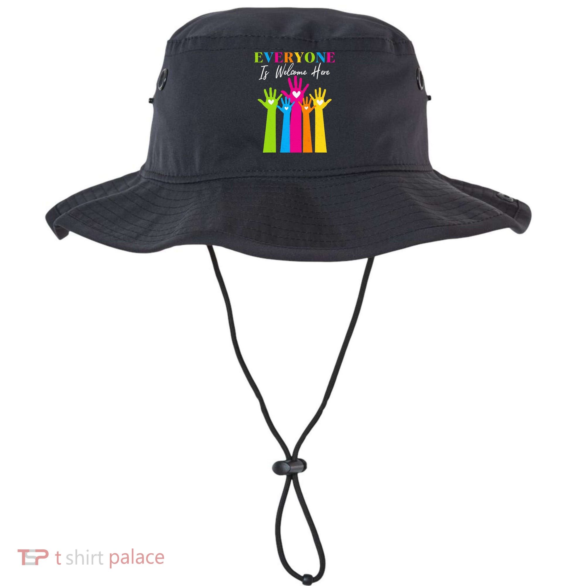 Everyone Is Welcome Here Idaho Teacher  Bucket Hat