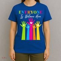 Everyone Is Welcome Here Idaho Teacher  T-Shirt thumb 4