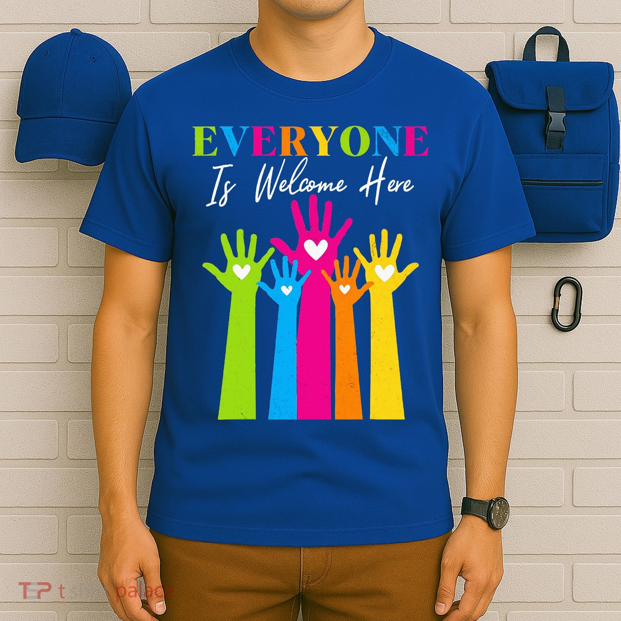 Everyone Is Welcome Here Idaho Teacher  T-Shirt